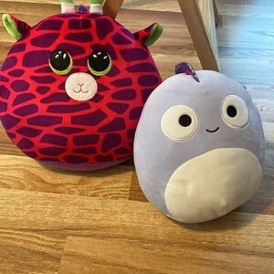 SQUISHMALLOWs Coleen the Chameleon and Gilbert